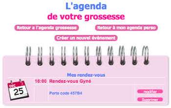 Calendrier de grossesse