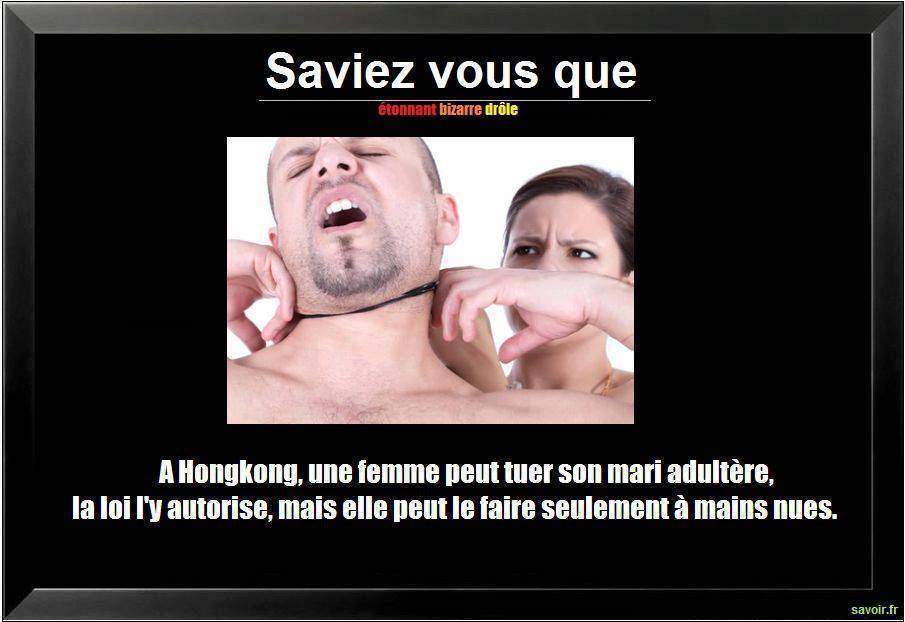 Saviez vous qu' à Honkong,…