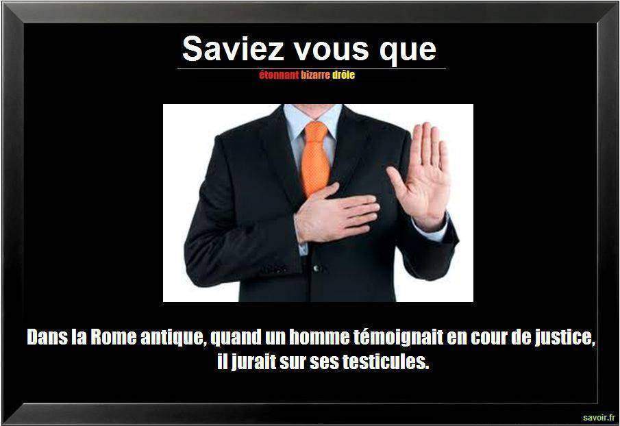 Saviez vous que dans la Rome antique…