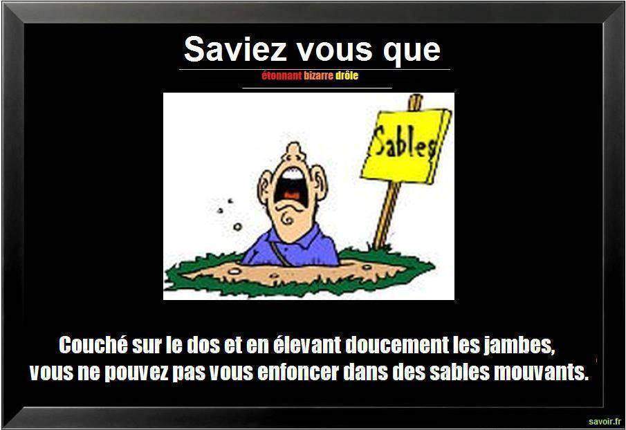Saviez vous que couché sur le dos…