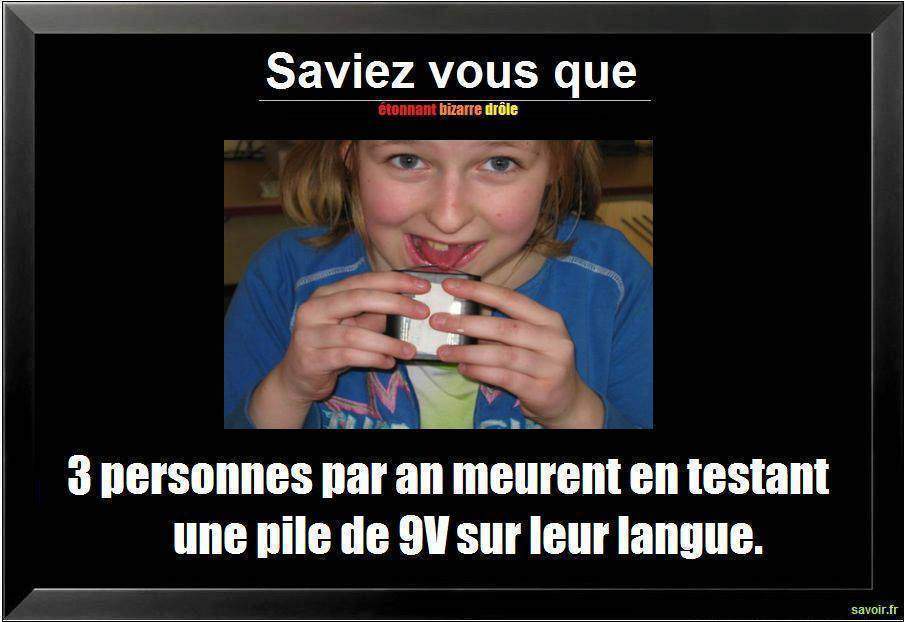 Saviez vous que 3 personnes par an…