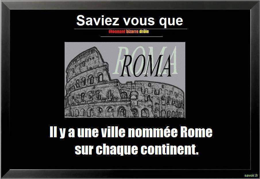 Saviez vous qu'il y a une ville nommée…